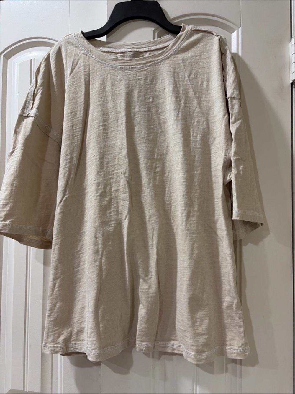 Classic women’s Crewneck T-Shirt in Beige